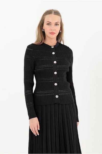 Moda Rosa 25K2227 - Black - Jacket-Skirt Kit Suit