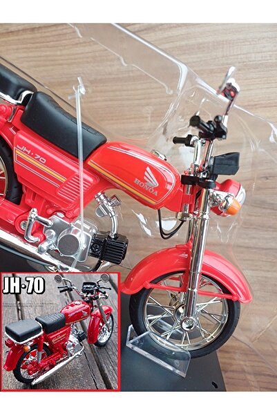 OYUNCAKSAHİLİ Honda JH70 Tarzı Motorsiklet Model Metal Plst Motosiklet Masaüs...