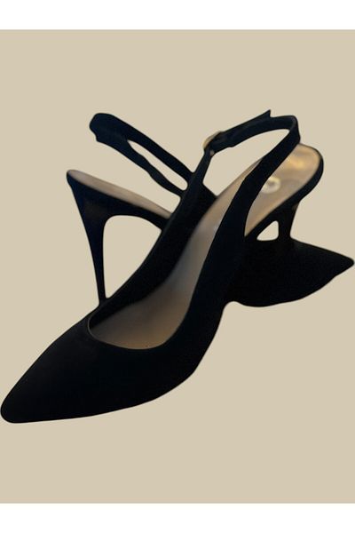 Flow Mi̇sseale Heeled Suede Shoes