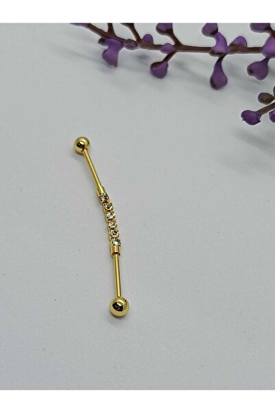 DCPİERCİNG Su Taşı Zincir Altın Köprü Helix Conch Piercing