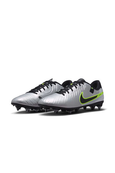 Nike Erkek Islak / Yumuşak Çim Zemin Kramponu DV4338-001 Tiempo Legend 10 Club Sg-Pro Gri