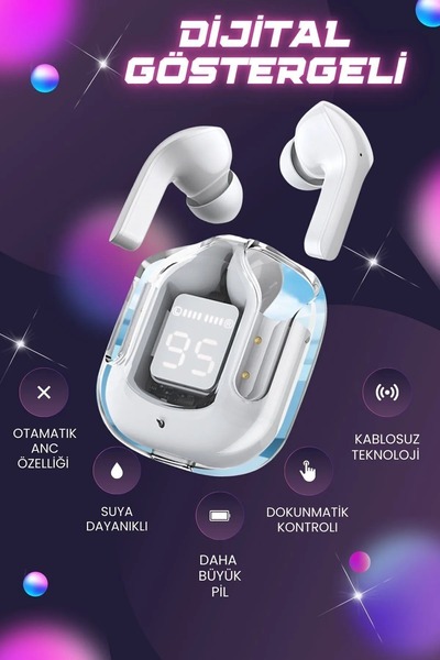 DigiMonster Ultrapods Pro ANC Destekli Led Göstergeli Powerbank Kutulu Oyuncu...