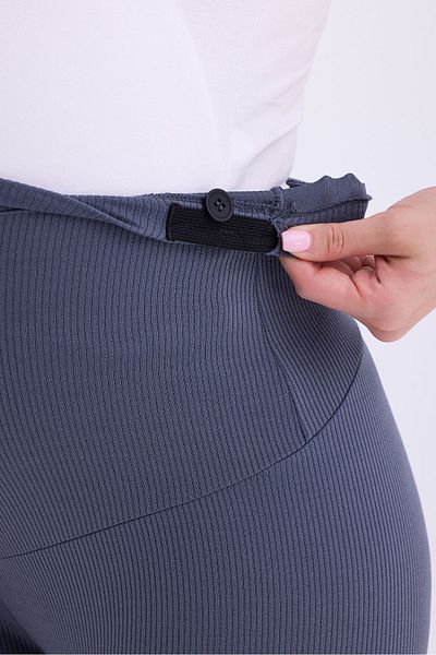 bodin High Waist and Adjustable Corded Maternity Leggings - Stretchy Recovery
