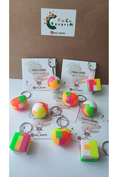 cacatasarım Minecraft Lego Yapı Oyuncak Anahtarlık 30 Adet Doğum Günü Hediyes...