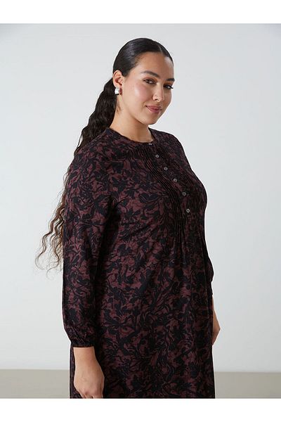LC Waikiki Crew Neck Print Women's Dress - W49223Z8