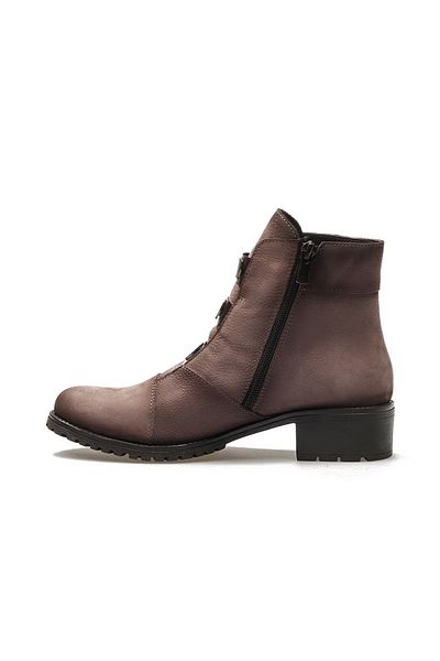 Mammamia Дамски боти на ток от естествена кожа - 36-40 (24k D24kb-1585 Z Mink Nubuck)