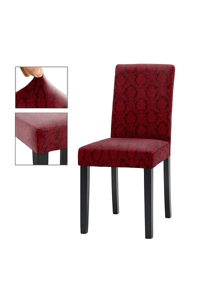 probak Κάλυμμα καρέκλας Jacquard Μοτίβο λουλουδιών Θήκη καρέκλας υψηλής ελαστικότητας (1 Τεμάχιο)
