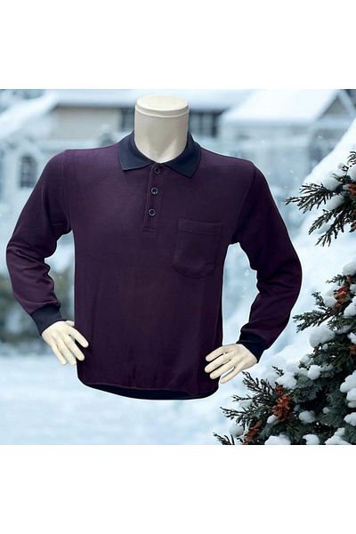 EREN STYLE Зимна памучна блуза с дълъг ръкав за мъже и жени - Selanik Knitting (стандартен модел)