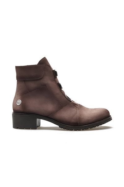 Mammamia Дамски боти на ток от естествена кожа - 36-40 (24k D24kb-1585 Z Mink Nubuck)