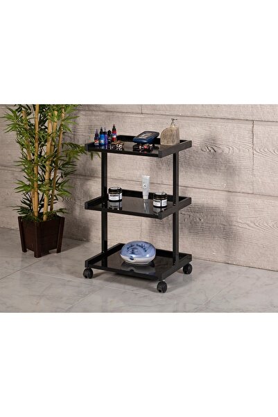 Labortech Mira 3 Raflı Setup ve Cihaz Taşıma Sehpası-Siyah | LaborTech-4034