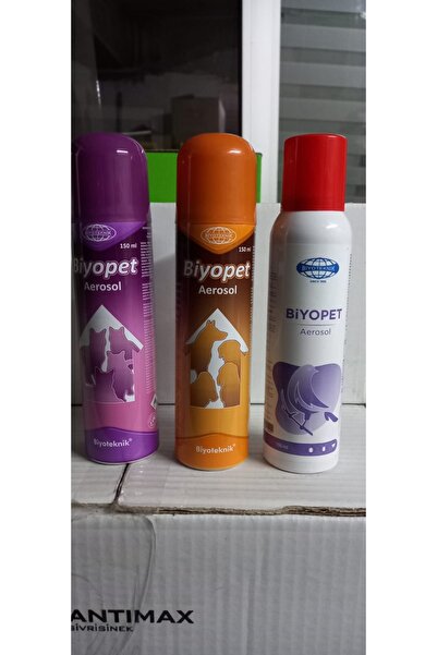 Biyo Teknik Pet Aerosol Kedi Köpek Kuş Bit Pire Ve Kene 3 Ürün Bir Arada