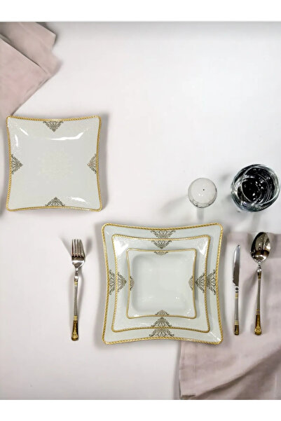 Pars 12 Kişilik 48 Parça Gold Yemek Takımı