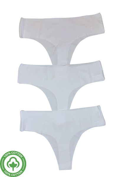 PJ & Me Set de șiruri pentru femei, cu tăiere cu laser, extra flexibil, de culoare albă, din 3 piese