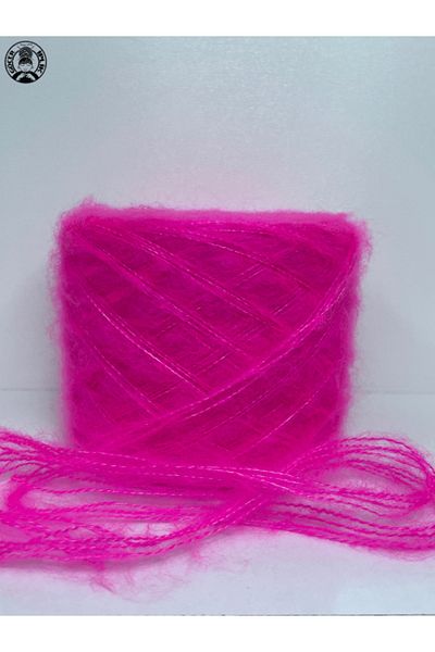 göçer Fuchsia Moher Acrylic Plain Color Knitting Floss Lugs 100Gr