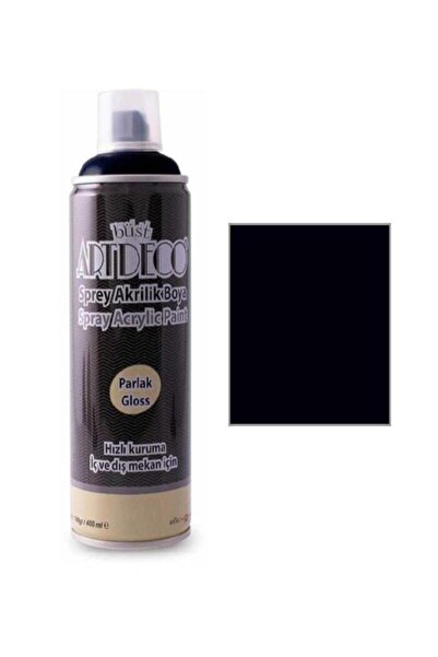 AKRİLİK SPREY BOYA 400 ML SİYAH