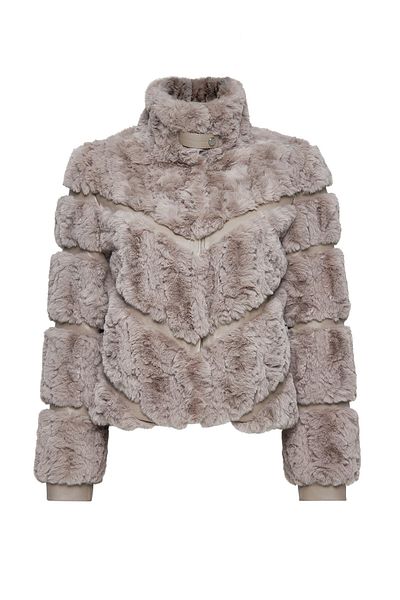 Derimod Melrose Women's Mink Teddy Leather Coat 24Wgp5019Ff