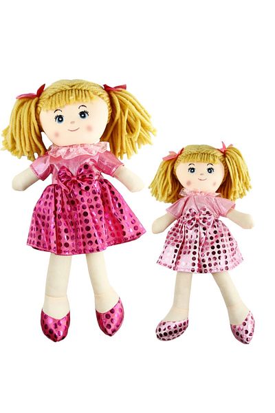 BYCEGU 83368 Pink Sequin 37cm Toy Cloth Doll Product Is a Piece