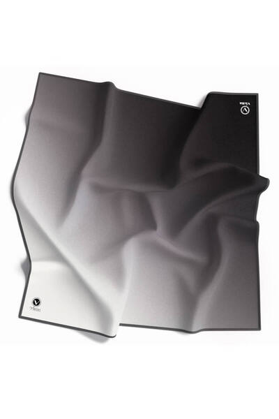 VİOLLA Twill Degrade Desenli Gri Renkli 90x90 Eşarp (İpek İçermez) Dikim Şekl...