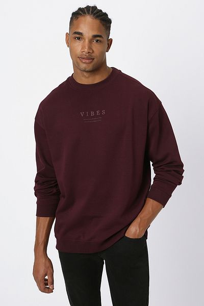 Blue Age Southern Lights Sweatshirt Crew-Neck_M_Burgandy