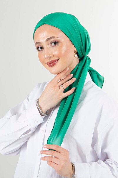 haremscarfs Φουλάρι Brisa Vual σε πράσινο χρώμα benetton