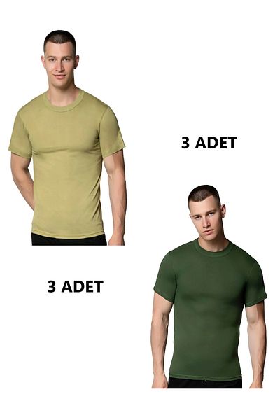 SİERNA Combed Cotton Colorful Crew Neck Tank Top Srn-002982
