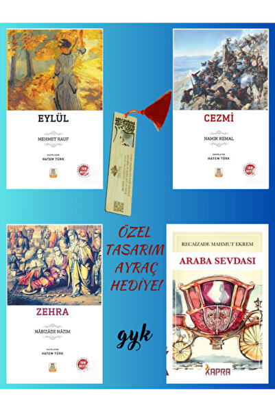 Mercan Okul Yayınları Eylül - Cezmi - Zehra - Araba Sevdası 4 Kitap Set (AYRA...