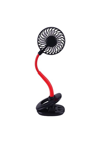 Mini Clip Fan with Portable Light