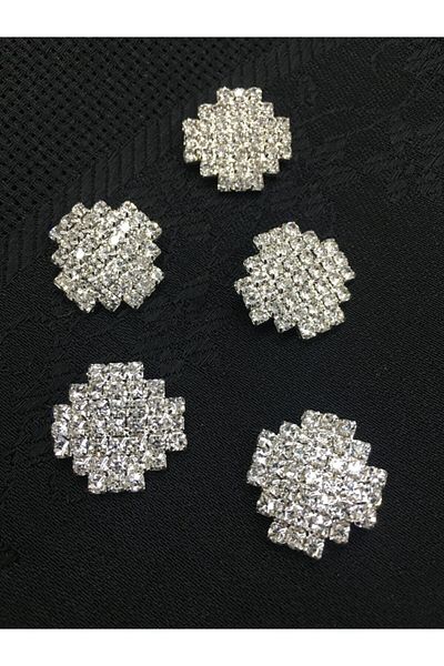 karantuhafiye Stone Button Square Button Set of 5