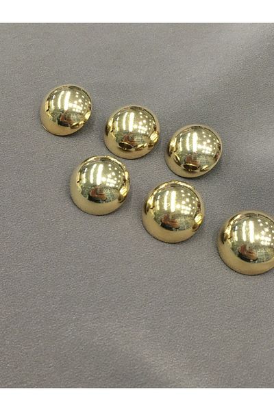 karantuhafiye Coat Trench Coat Button Set Curved Gold Set of 6 2.3 Cm