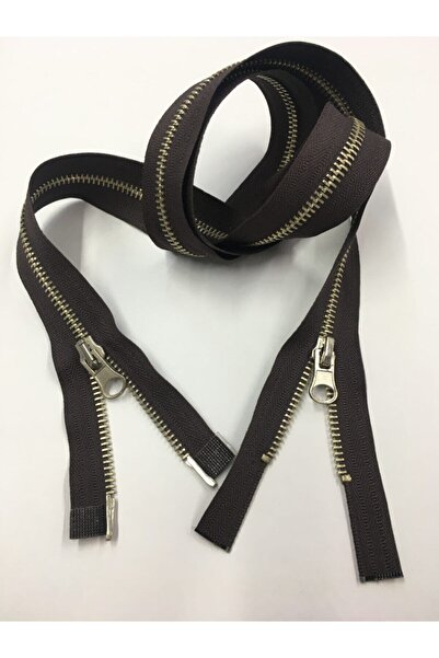 karantuhafiye سحاب سن حديد 100 سم اتجاهين لون بني