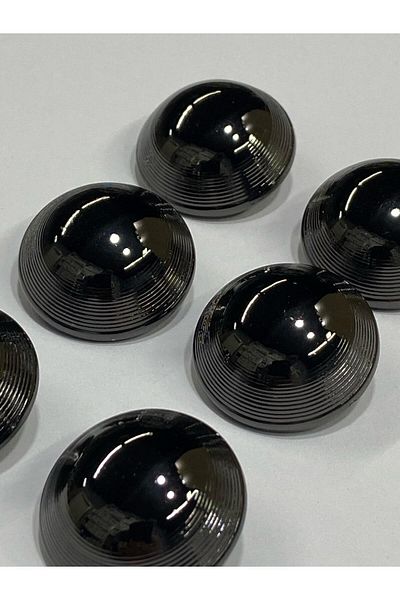 karantuhafiye Metal Button/Coat Coat Length/ Set of 6/2.5 cm/jx022/Black