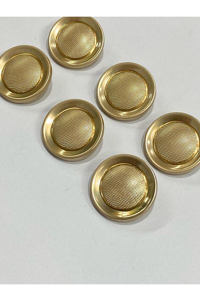 karantuhafiye Metal Button/Trench Coat Jacket Length/ Set of 6/2.3 cm/jx001/ Matte Gold