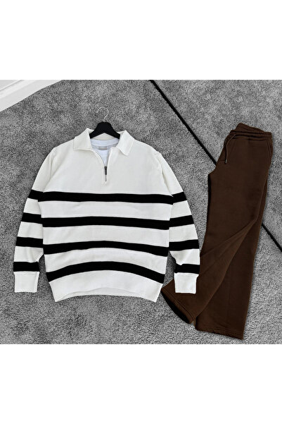 viperkombin 2li Takım Triko Kazak ve Baggy Eşofman Altı