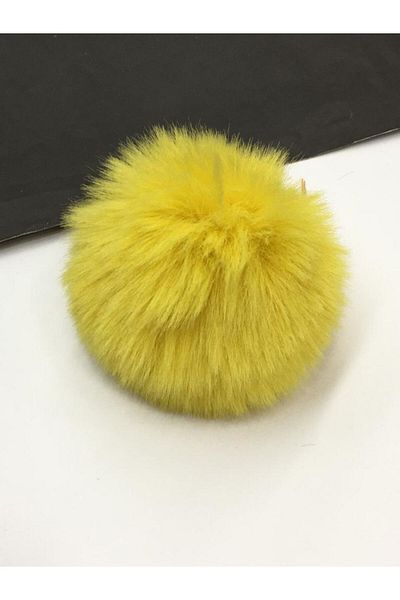 karantuhafiye Pompom / Yumoş Pompom 7 Cm Yellow