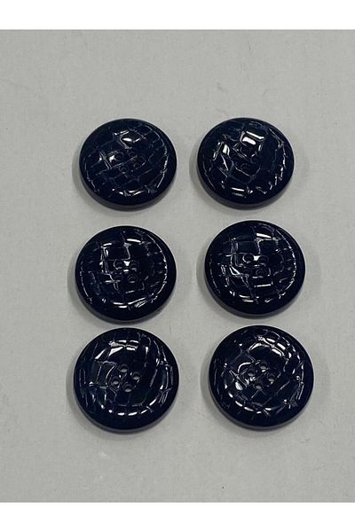 karantuhafiye Patent Leather Button Trench Coat and Jacket Set of 6, Navy Blue