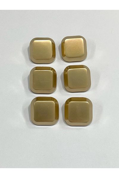 karantuhafiye Metal Button/Trench Coat Jacket Length/ Set of 6/2.2 cm/jx3/Matt Gold