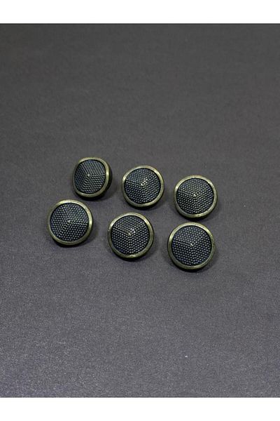 karantuhafiye Cardigan Vest Length Button / Metallized (plastic) Button / Oxide 1.8 Cm Set of 6