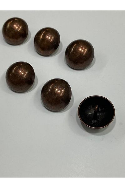 karantuhafiye Coat Jacket Trench Coat Button Domed Special Coating Matte Copper Antique Set of 6 2.5 Cm