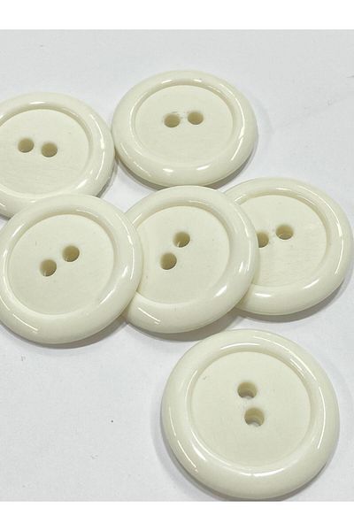 karantuhafiye Coat Coat Button Italian Button Set of 6 White 3 cm (M46690)