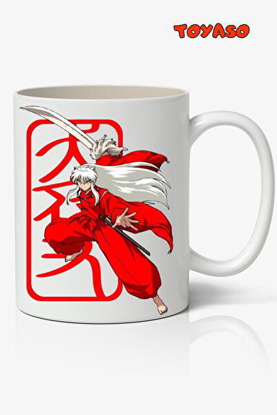 Toyaso Inuyasha Tessaiga - كوب أبيض، هدية لصديق الحبيب تحت عنوان الرسوم المتحركة