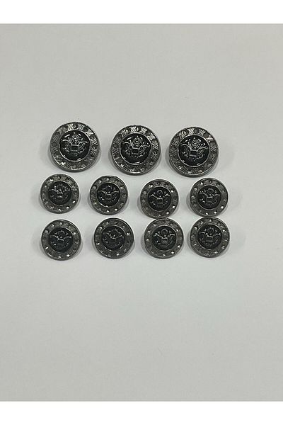 karantuhafiye Blazer Jacket Button / Anthracite Nickel Coated