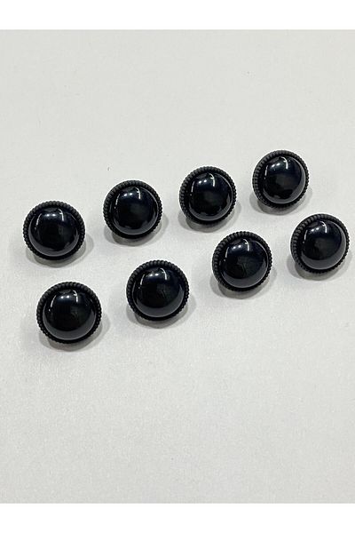 karantuhafiye Black Curved Blouse Button - 1.2 cm M007 (Code:3598)