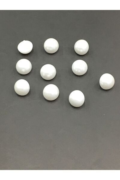 karantuhafiye Σετ κουμπιών μπλούζας Pearl Button 10 τεμαχίων σε λευκό χρώμα