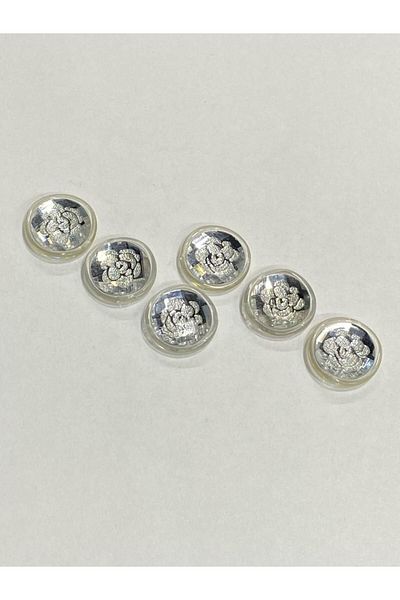 karantuhafiye Jacket and Sleeve Button Italian Button Set of 6 White 2 CM d2002