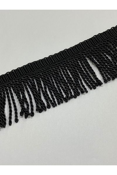 karantuhafiye Black Twisted Tassel - 1 Merte Sofa Pillow Cover