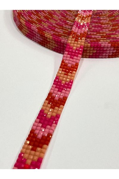 karantuhafiye Bead ribbon / Iron-on ribbon / 1 meter