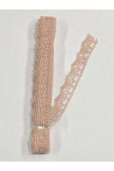 karantuhafiye 9 Meters Thin Guipure - Powder Color, 1 Ball Thin Tulle Guipure