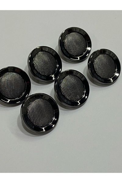 karantuhafiye Metal Button/Coat Coat Length/ Set of 6/2.5 cm/jx001/Black