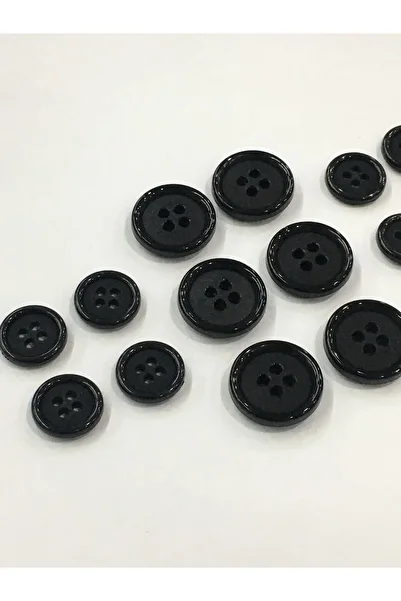 karantuhafiye Black Blazer Jacket - Italian Suit Button (M8926)