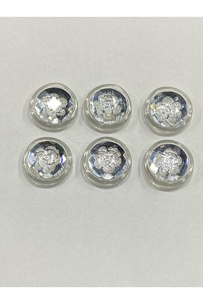 karantuhafiye Trench Coat Jacket Button Italian Button Set of 6 White 2.5 CM d2001